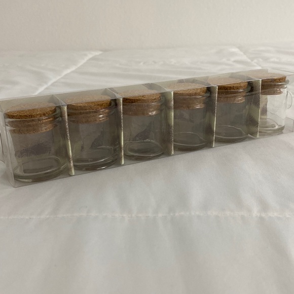 Round Mini Glass Spice Jar Set - Picture 1 of 7